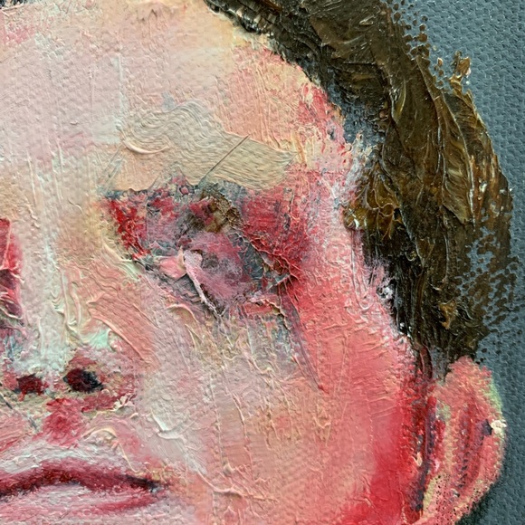 “Smug male study” 
Oil and acrylic on canvas - Picture 4 of 4